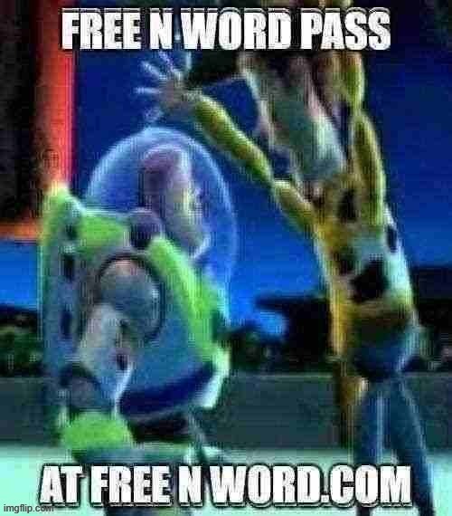 free n word pass at free n word.com | image tagged in free n word pass at free n word com | made w/ Imgflip meme maker