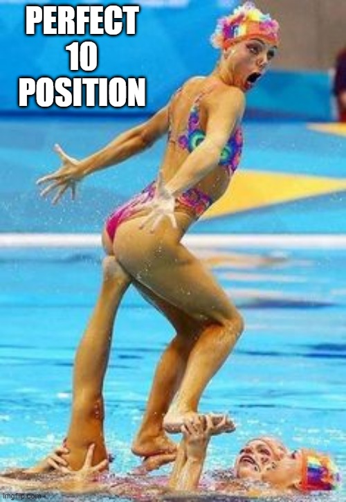 Synchronized | PERFECT 10 POSITION | image tagged in sports | made w/ Imgflip meme maker