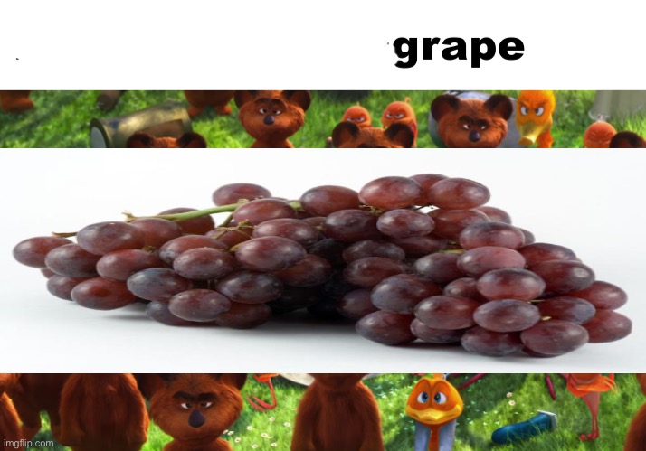 Grape | image tagged in we're gonna gangrape you | made w/ Imgflip meme maker