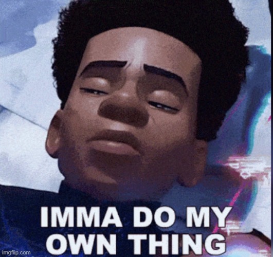 IMMA DO MY OWN THING | image tagged in imma do my own thing | made w/ Imgflip meme maker