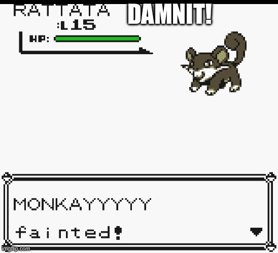 Pokémon nuzlocke p3 | DAMNIT! | made w/ Imgflip meme maker