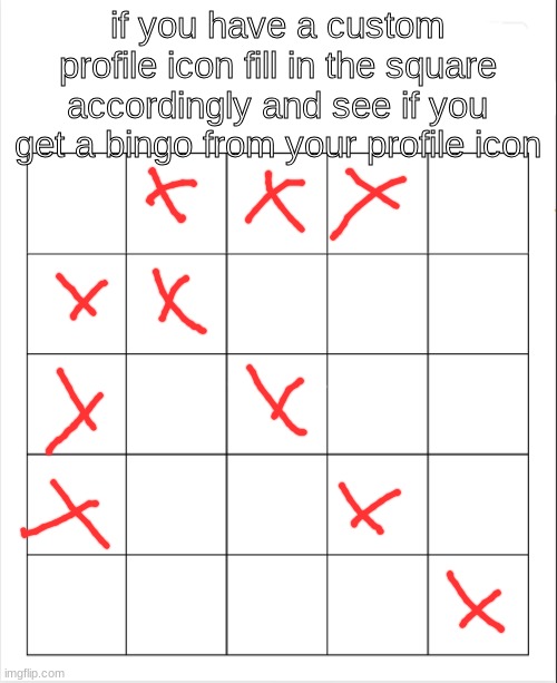 I didnt win | image tagged in profile icon bingo | made w/ Imgflip meme maker