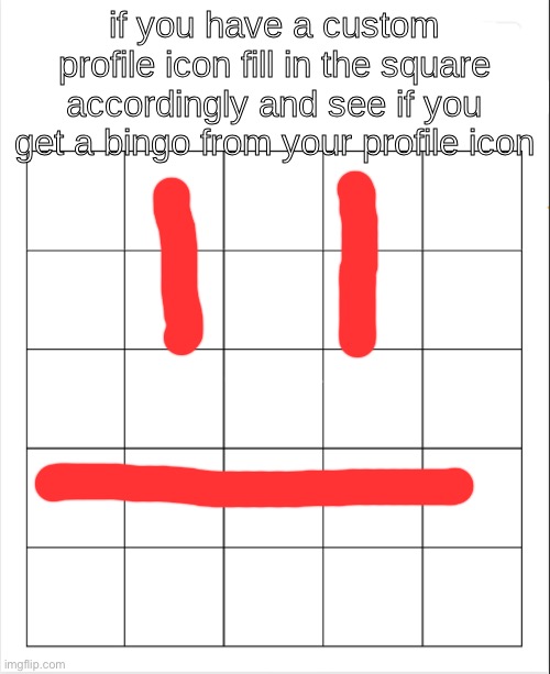 profile icon bingo | image tagged in profile icon bingo | made w/ Imgflip meme maker