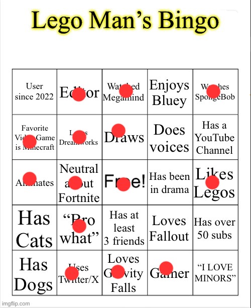 I watch the spongebob series for the nostalgia | image tagged in lego man s bingo | made w/ Imgflip meme maker