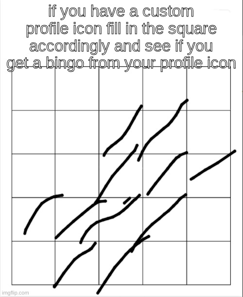 profile icon bingo | image tagged in profile icon bingo | made w/ Imgflip meme maker