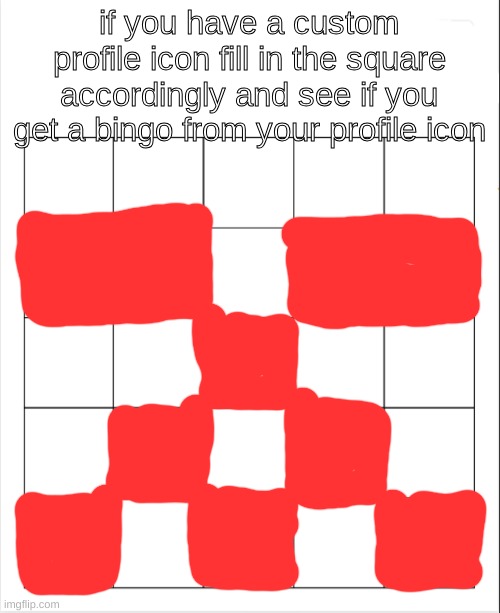 Also, most of y'all have missed out on what my profile icon resembles. | image tagged in profile icon bingo | made w/ Imgflip meme maker