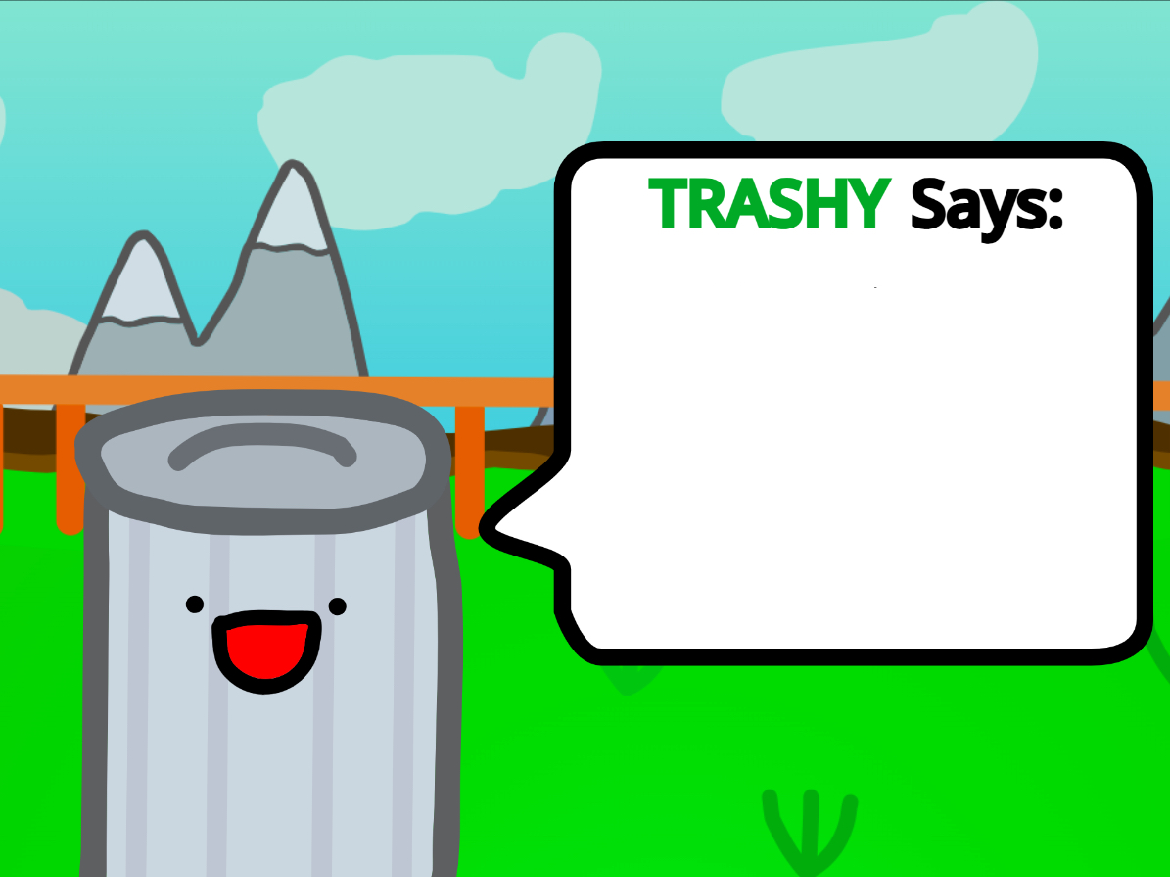 Trashy Says: Blank Meme Template