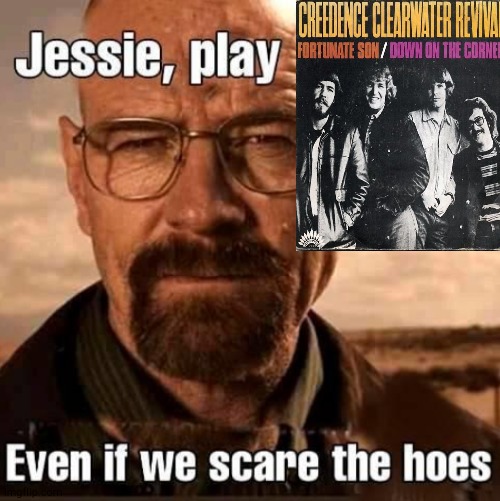 I AIN'T NO FORTUNATE ONE NO | image tagged in jesse play x even if we scare the hoes,walter white | made w/ Imgflip meme maker