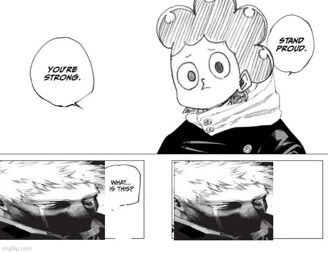 Mineta after beating All For One | image tagged in stand proud meme jjk | made w/ Imgflip meme maker