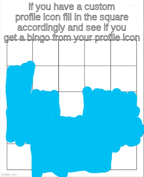i got a bingo yippee | image tagged in profile icon bingo | made w/ Imgflip meme maker