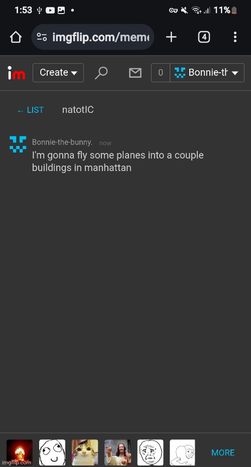 You made a mistake following me natalie hihhihoiol | made w/ Imgflip meme maker