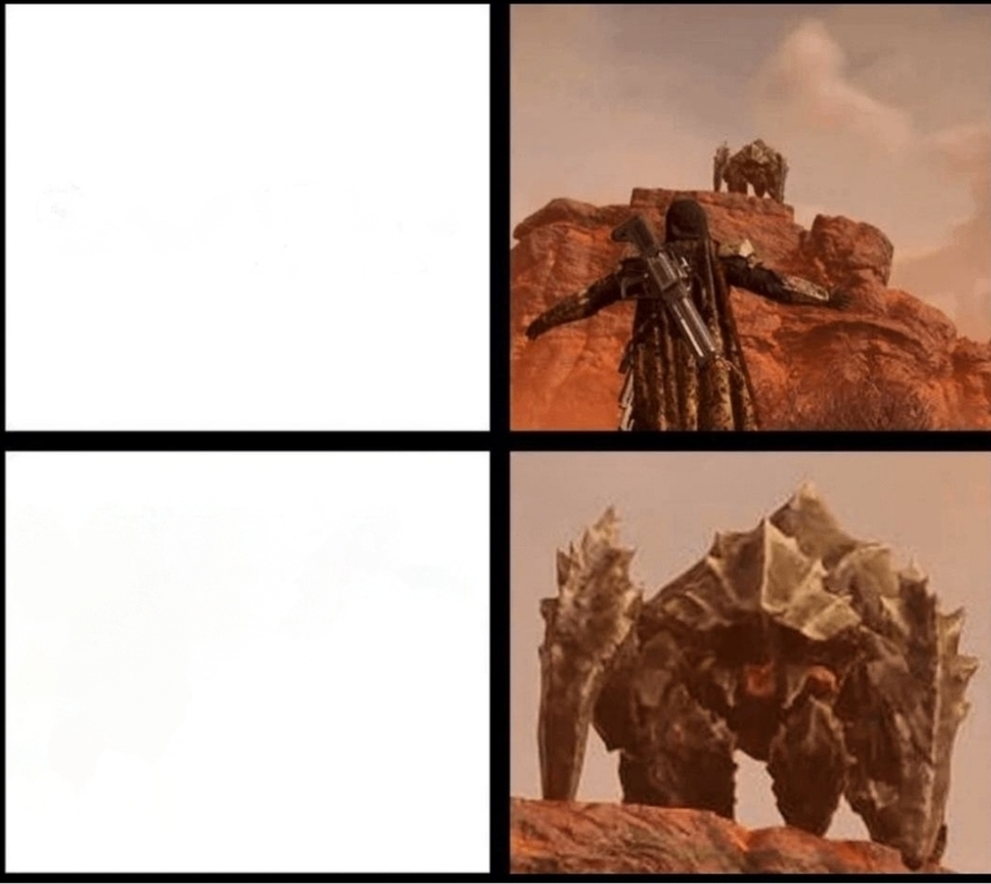 Charger of the Mesa Blank Meme Template