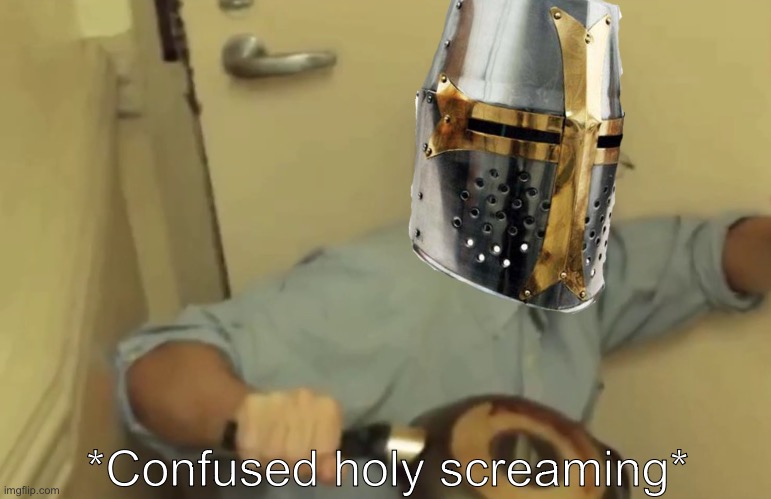 Screaming | *Confused holy screaming* | image tagged in screaming | made w/ Imgflip meme maker
