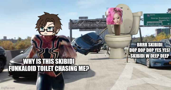 MC gets chased by a Skibidi Cheistefrau toilet | BRRR SKIBIDI DOP DOP DOP YES YES! SKIBIDI W DEEP DEEP; WHY IS THIS SKIBIDI FUNKALOID TOILET CHASING ME? | image tagged in pop up school 2,pus2,mc,cheistefrau,skibidi toilet,funkaloid | made w/ Imgflip meme maker