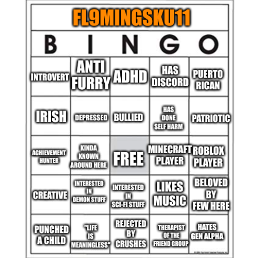 High Quality Fl9mingSku11 Bingo Blank Meme Template