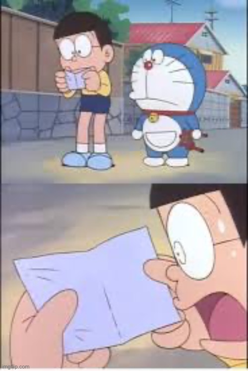 Nobita opens something | image tagged in nobita opens something | made w/ Imgflip meme maker