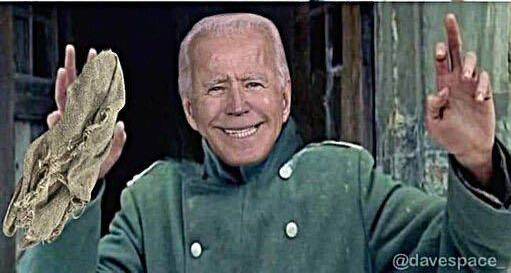 Hands up Joe Biden Blank Meme Template