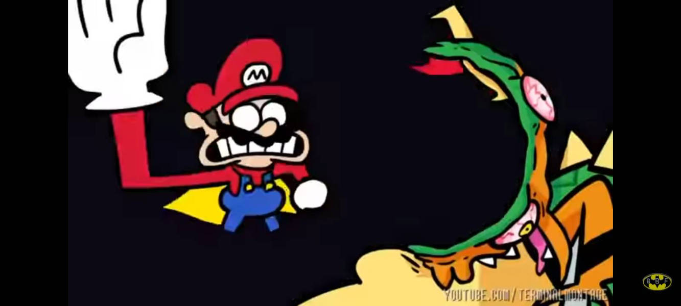 Mario bowser slap Blank Meme Template