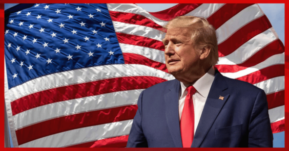 Trump flag Blank Meme Template