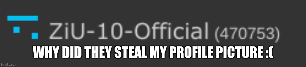 WHY DID THEY STEAL MY PROFILE PICTURE :( | made w/ Imgflip meme maker