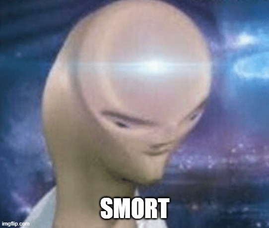 SMORT | image tagged in smort | made w/ Imgflip meme maker