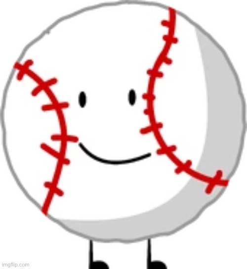 Baseball from Inanimate Insanity but he's in BFDI | made w/ Imgflip meme maker