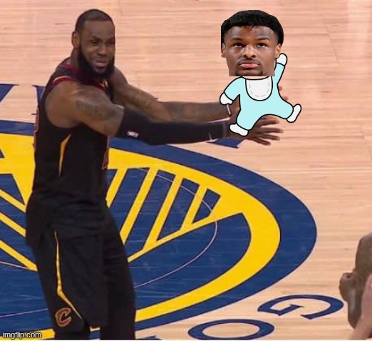 Bronny James meme | image tagged in nba,nba memes,basketball | made w/ Imgflip meme maker