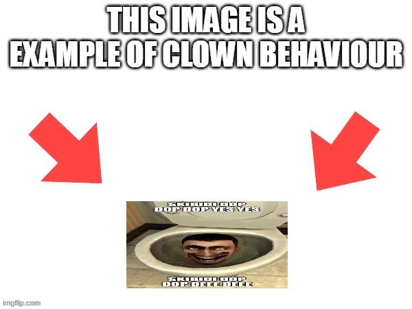 I don't mean the funny meaning of course. | image tagged in this image is a example of clown behaviour | made w/ Imgflip meme maker