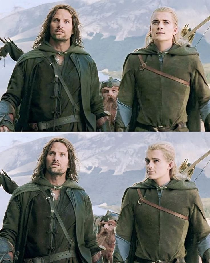 Aragorn, Gimli, Legolas Blank Meme Template