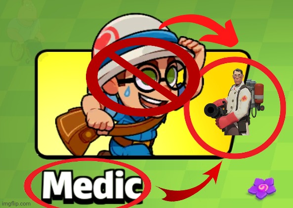 This is not medic | image tagged in medic | made w/ Imgflip meme maker