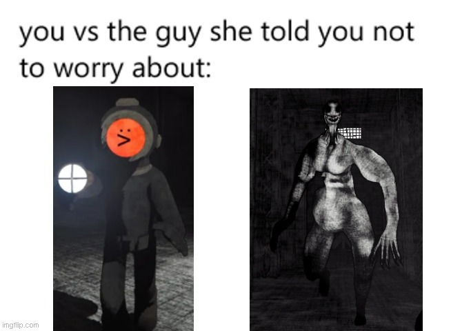 content warning meme | image tagged in you vs the guy she told you not to worry about,content warning,meme,fun | made w/ Imgflip meme maker