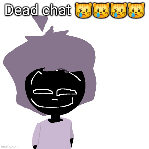 Grinning goober | Dead chat 😿😿😿😿 | image tagged in grinning goober | made w/ Imgflip meme maker