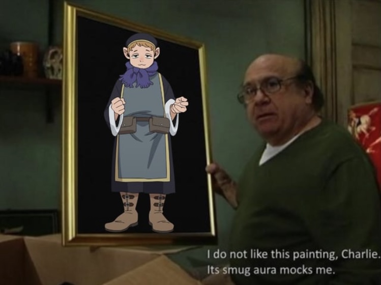 High Quality I do not like this painting Charlie it’s smug aura mocks me Blank Meme Template