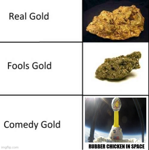 Rubber chicken in space | RUBBER CHICKEN IN SPACE | image tagged in comedy gold,comedy,funny,jpfan102504 | made w/ Imgflip meme maker