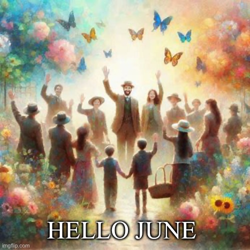 Hello June | HELLO JUNE | image tagged in funny | made w/ Imgflip meme maker