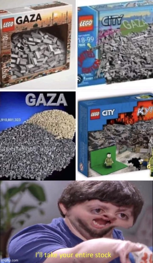 image tagged in i'll take your entire stock,lego | made w/ Imgflip meme maker