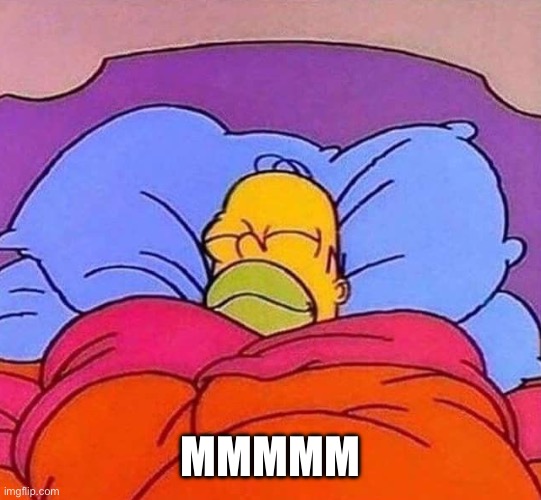 Homer Simpson Bed | MMMMM | image tagged in homer simpson bed | made w/ Imgflip meme maker