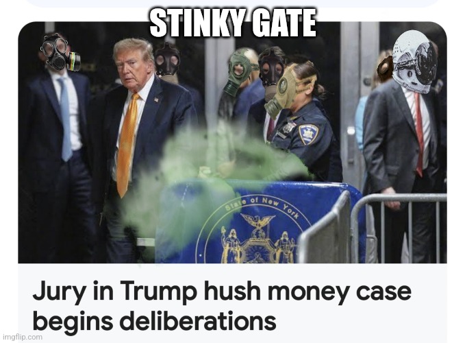 Justice for a crook? | STINKY GATE | image tagged in hush money,donald trump | made w/ Imgflip meme maker