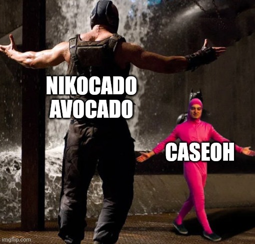 imagine this fight. | NIKOCADO AVOCADO; CASEOH | image tagged in joji boss fight,caseoh,nikocado avocado | made w/ Imgflip meme maker