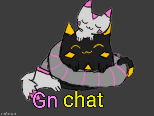 While making this I realized lay and nobasu have spamton colors when they're together | chat; Gn | made w/ Imgflip meme maker