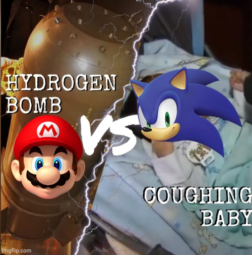 This is pretty much how every "Mario vs Sonic" fight goes | image tagged in mario,super mario,super mario bros,sonic the hedgehog,sonic,death battle | made w/ Imgflip meme maker