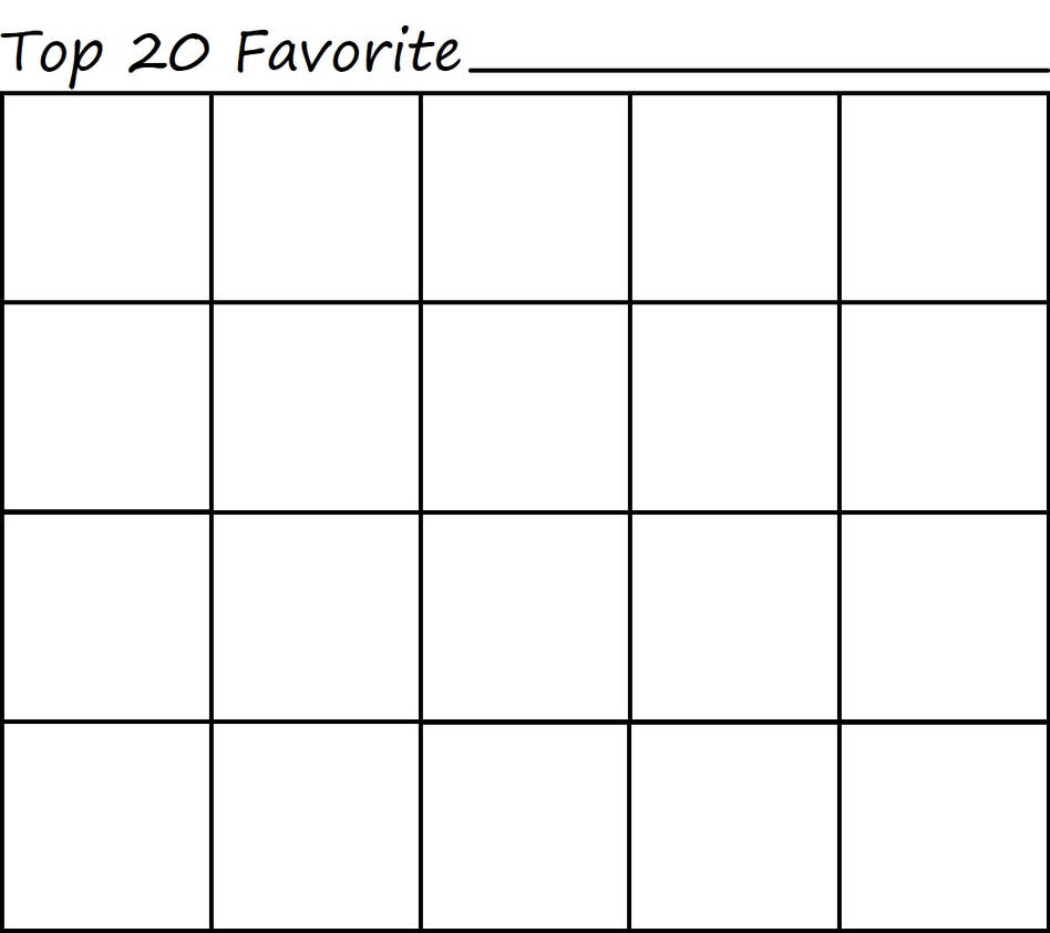 High Quality top 20 favorite Blank Meme Template