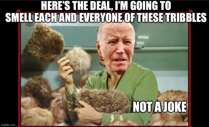 Tribbles | image tagged in joe biden | made w/ Imgflip meme maker