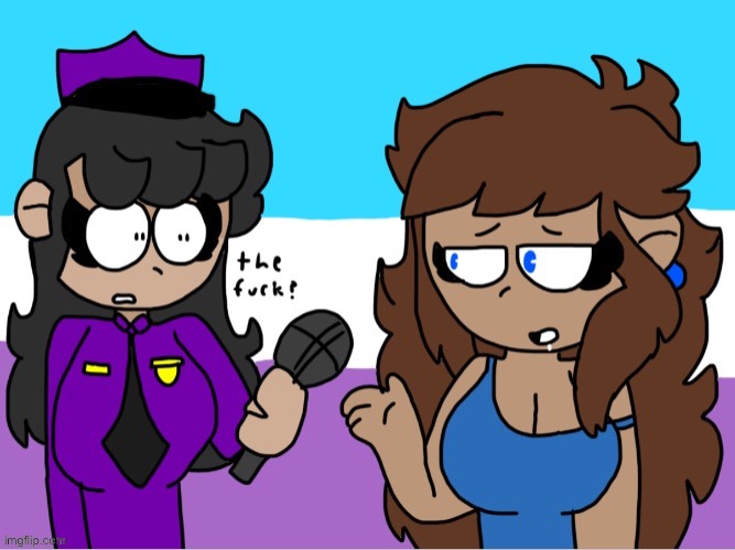 Marie interviews Azure | image tagged in marie interviews a zoophile | made w/ Imgflip meme maker