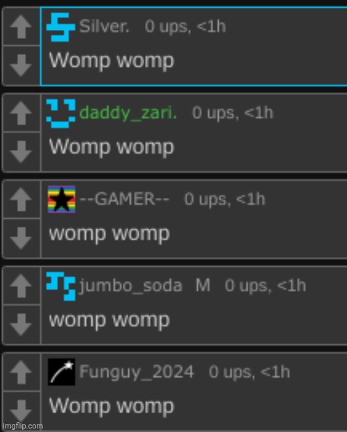 womp womp | image tagged in womp womp | made w/ Imgflip meme maker