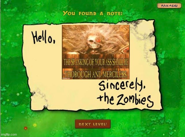 Letter From The Zombies | image tagged in letter from the zombies | made w/ Imgflip meme maker