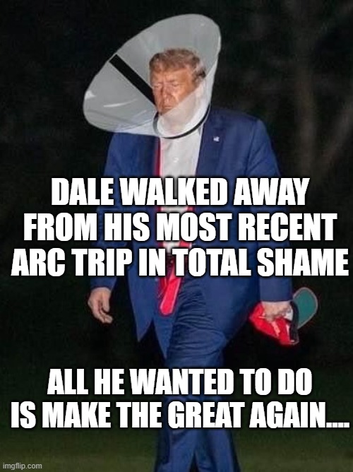 Trump cone of shame - Imgflip