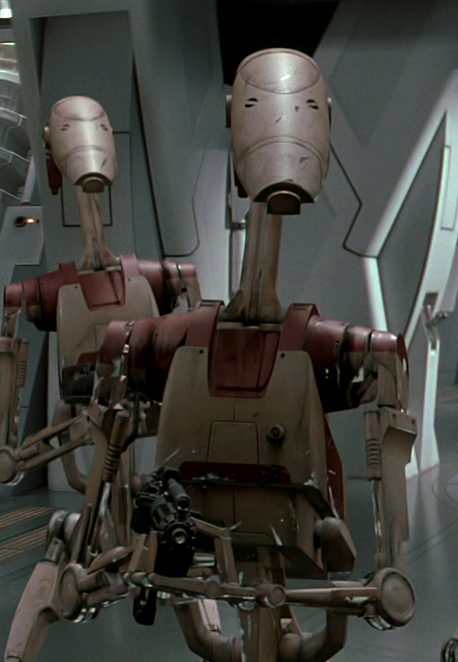 High Quality OOM Security Battle Droid Blank Meme Template