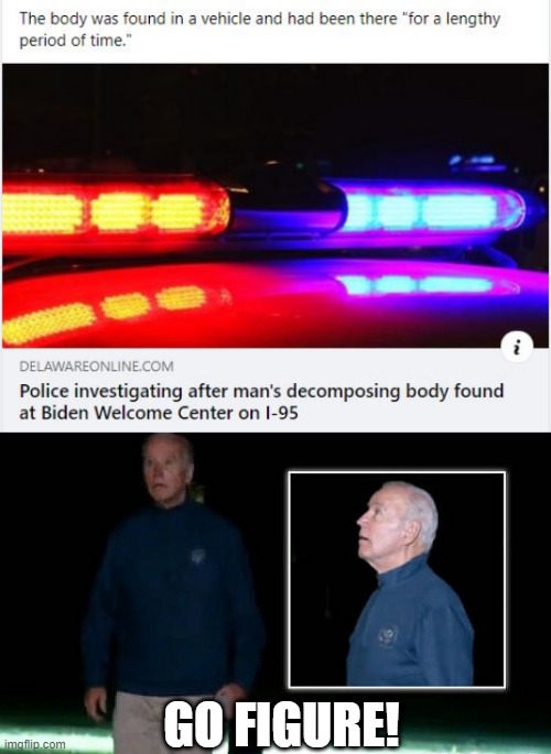 Dead Body | GO FIGURE! | image tagged in walking dead joe biden | made w/ Imgflip meme maker