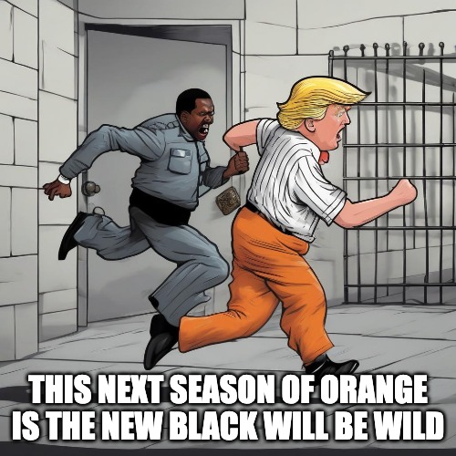 making toilet wine | THIS NEXT SEASON OF ORANGE IS THE NEW BLACK WILL BE WILD | image tagged in donald trump,prison | made w/ Imgflip meme maker